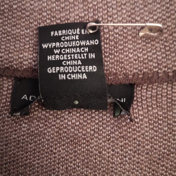 NWT Adrienne Vittadini Ladies Size Large Brown Straight Fit Knit Blazer - Picture 5 of 14